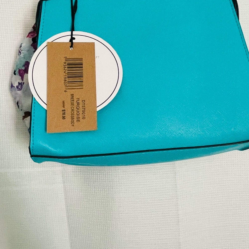 Steve Madden Blush beautiful blue Hand Bag Satchel Purse Crossbody - Picture 4 of 4